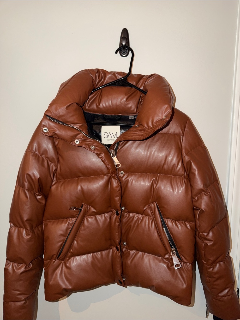 SAM. New York Brown Puffer Jacket - Women's Quilted Coat